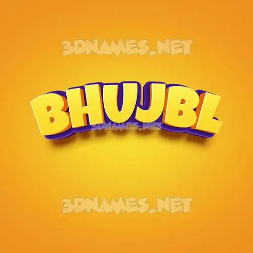 bhujbl in Orange Toon style - 3D name wallpaper bhujbl in Orange Toon style - 3D name wallpaper