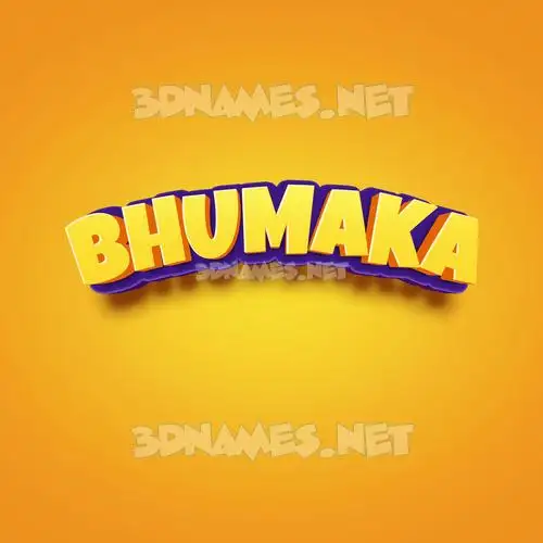 bhumaka in Orange Toon style - 3D name wallpaper bhumaka in Orange Toon style - 3D name wallpaper