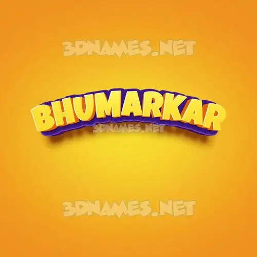 bhumarkar in Orange Toon style - 3D name wallpaper bhumarkar in Orange Toon style - 3D name wallpaper