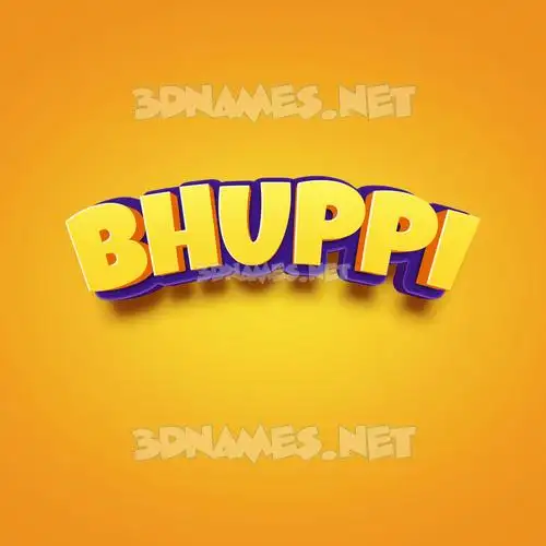 bhuppi in Orange Toon style - 3D name wallpaper bhuppi in Orange Toon style - 3D name wallpaper