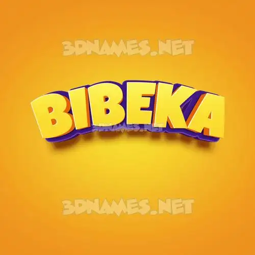 bibeka in Orange Toon style - 3D name wallpaper bibeka in Orange Toon style - 3D name wallpaper