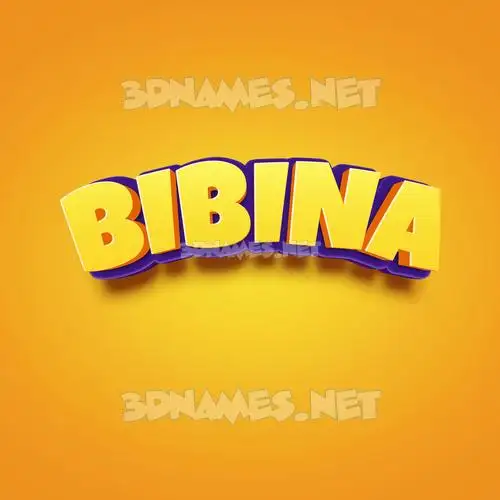 bibina in Orange Toon style - 3D name wallpaper bibina in Orange Toon style - 3D name wallpaper