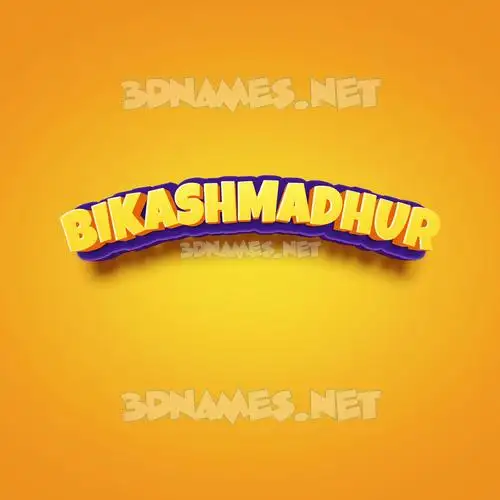 bikashmadhur in Orange Toon style - 3D name wallpaper bikashmadhur in Orange Toon style - 3D name wallpaper