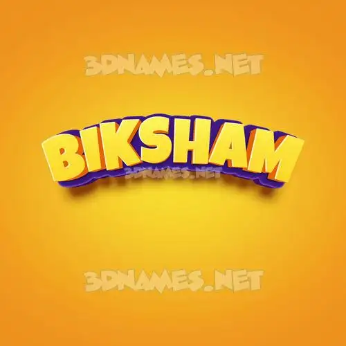 biksham in Orange Toon style - 3D name wallpaper biksham in Orange Toon style - 3D name wallpaper
