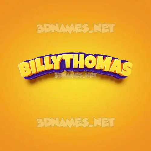 billythomas in Orange Toon style - 3D name wallpaper billythomas in Orange Toon style - 3D name wallpaper