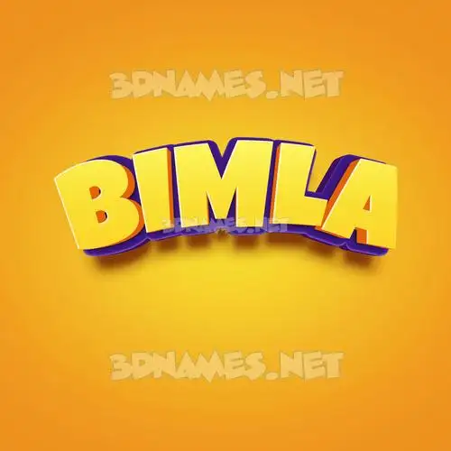 bimla in Orange Toon style - 3D name wallpaper bimla in Orange Toon style - 3D name wallpaper
