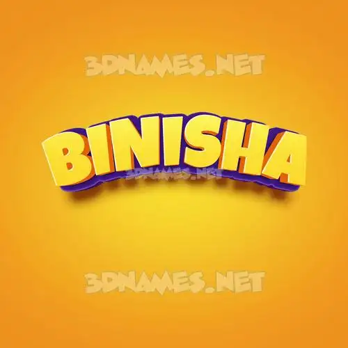 binisha in Orange Toon style - 3D name wallpaper binisha in Orange Toon style - 3D name wallpaper