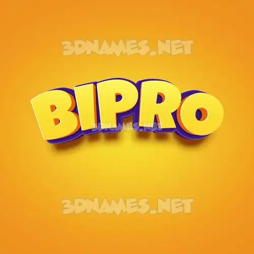 bipro in Orange Toon style - 3D name wallpaper bipro in Orange Toon style - 3D name wallpaper