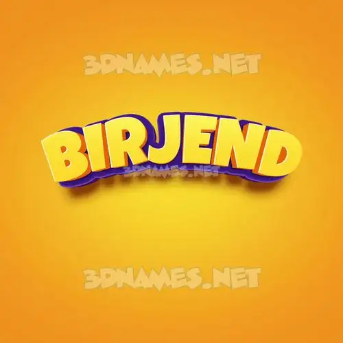 birjend in Orange Toon style - 3D name wallpaper birjend in Orange Toon style - 3D name wallpaper