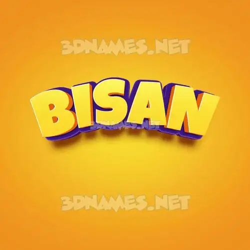 bisan in Orange Toon style - 3D name wallpaper bisan in Orange Toon style - 3D name wallpaper