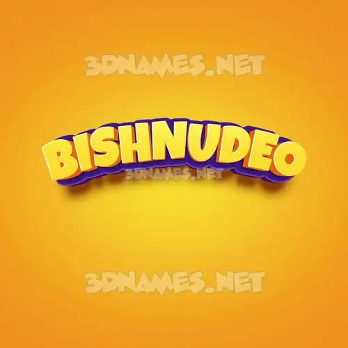 bishnudeo in Orange Toon style - 3D name wallpaper bishnudeo in Orange Toon style - 3D name wallpaper