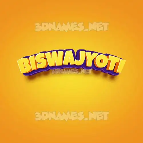 biswajyoti in Orange Toon style - 3D name wallpaper biswajyoti in Orange Toon style - 3D name wallpaper