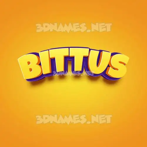 bittus in Orange Toon style - 3D name wallpaper bittus in Orange Toon style - 3D name wallpaper