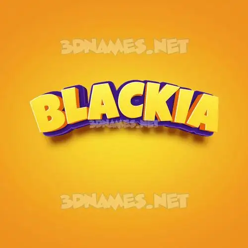 blackia in Orange Toon style - 3D name wallpaper blackia in Orange Toon style - 3D name wallpaper