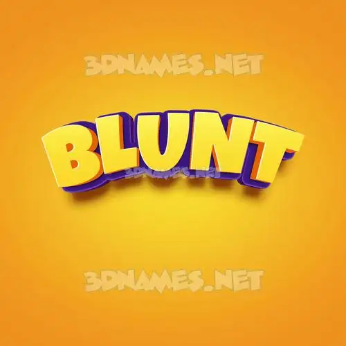 blunt in Orange Toon style - 3D name wallpaper blunt in Orange Toon style - 3D name wallpaper