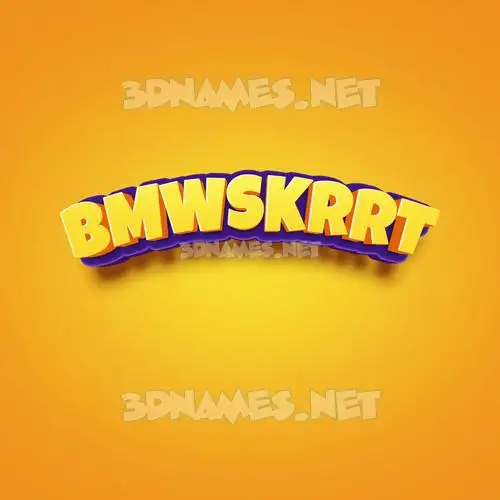bmwskrrt in Orange Toon style - 3D name wallpaper bmwskrrt in Orange Toon style - 3D name wallpaper