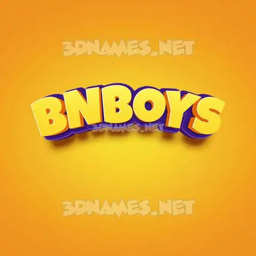 bnboys in Orange Toon style - 3D name wallpaper bnboys in Orange Toon style - 3D name wallpaper