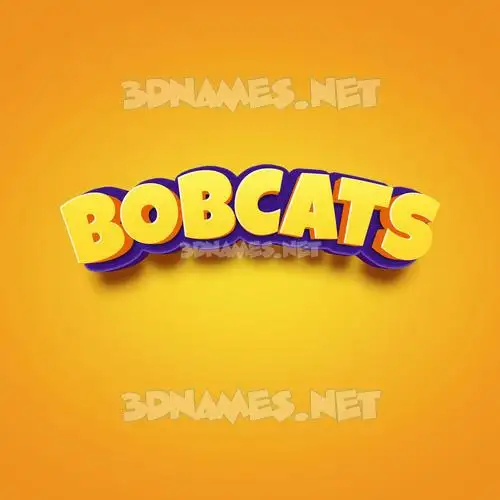 bobcats in Orange Toon style - 3D name wallpaper bobcats in Orange Toon style - 3D name wallpaper