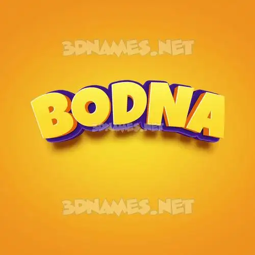 bodna in Orange Toon style - 3D name wallpaper bodna in Orange Toon style - 3D name wallpaper