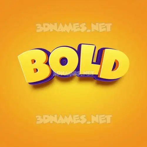 bold in Orange Toon style - 3D name wallpaper bold in Orange Toon style - 3D name wallpaper