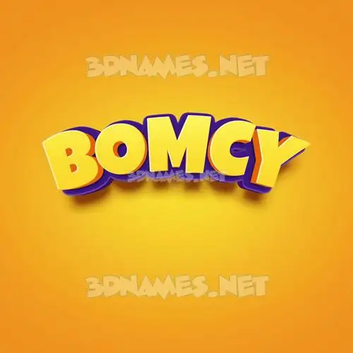 bomcy in Orange Toon style - 3D name wallpaper bomcy in Orange Toon style - 3D name wallpaper