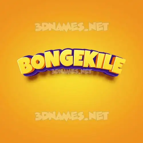 bongekile in Orange Toon style - 3D name wallpaper bongekile in Orange Toon style - 3D name wallpaper