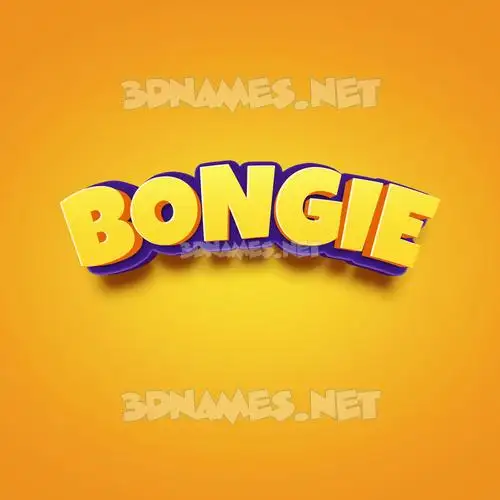 bongie in Orange Toon style - 3D name wallpaper bongie in Orange Toon style - 3D name wallpaper