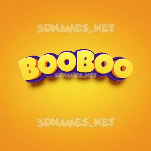 booboo in Orange Toon style - 3D name wallpaper booboo in Orange Toon style - 3D name wallpaper