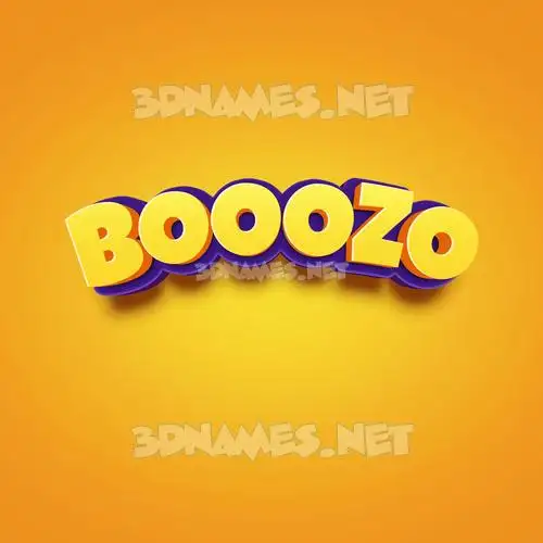 booozo in Orange Toon style - 3D name wallpaper booozo in Orange Toon style - 3D name wallpaper