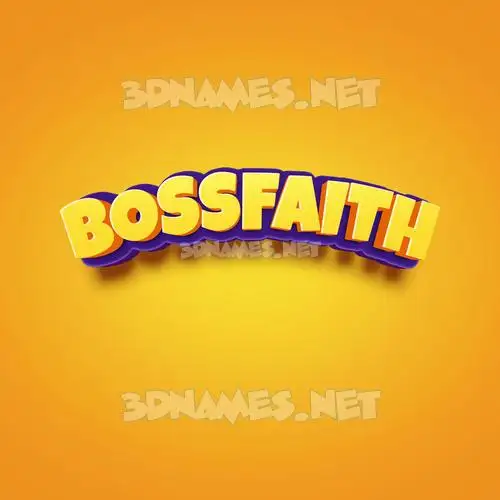 bossfaith in Orange Toon style - 3D name wallpaper bossfaith in Orange Toon style - 3D name wallpaper