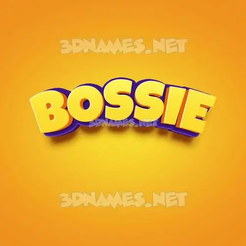 bossie in Orange Toon style - 3D name wallpaper bossie in Orange Toon style - 3D name wallpaper
