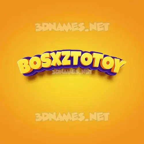 bosxztotoy in Orange Toon style - 3D name wallpaper bosxztotoy in Orange Toon style - 3D name wallpaper