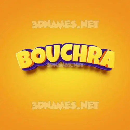 bouchra in Orange Toon style - 3D name wallpaper bouchra in Orange Toon style - 3D name wallpaper