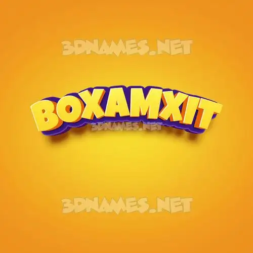 boxamxit in Orange Toon style - 3D name wallpaper boxamxit in Orange Toon style - 3D name wallpaper