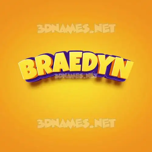 braedyn in Orange Toon style - 3D name wallpaper braedyn in Orange Toon style - 3D name wallpaper