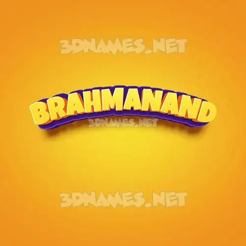 brahmanand in Orange Toon style - 3D name wallpaper brahmanand in Orange Toon style - 3D name wallpaper