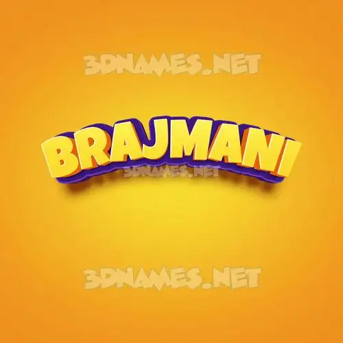 brajmani in Orange Toon style - 3D name wallpaper brajmani in Orange Toon style - 3D name wallpaper