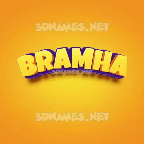 bramha in Orange Toon style - 3D name wallpaper bramha in Orange Toon style - 3D name wallpaper
