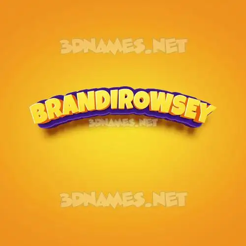 brandirowsey in Orange Toon style - 3D name wallpaper brandirowsey in Orange Toon style - 3D name wallpaper