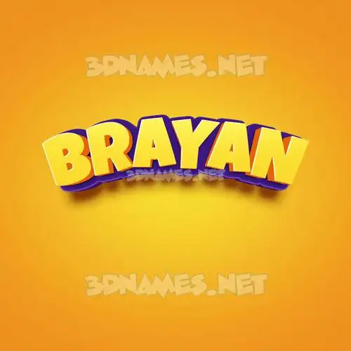 brayan in Orange Toon style - 3D name wallpaper brayan in Orange Toon style - 3D name wallpaper