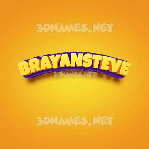 brayansteve in Orange Toon style - 3D name wallpaper brayansteve in Orange Toon style - 3D name wallpaper