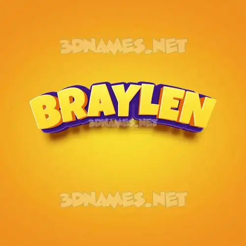 braylen in Orange Toon style - 3D name wallpaper braylen in Orange Toon style - 3D name wallpaper