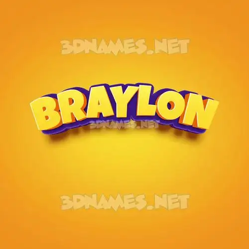 braylon in Orange Toon style - 3D name wallpaper braylon in Orange Toon style - 3D name wallpaper