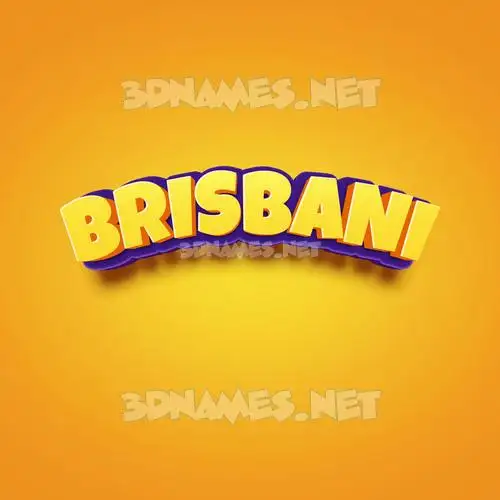 brisbani in Orange Toon style - 3D name wallpaper brisbani in Orange Toon style - 3D name wallpaper
