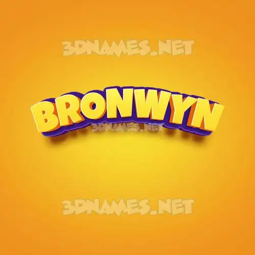 bronwyn in Orange Toon style - 3D name wallpaper bronwyn in Orange Toon style - 3D name wallpaper