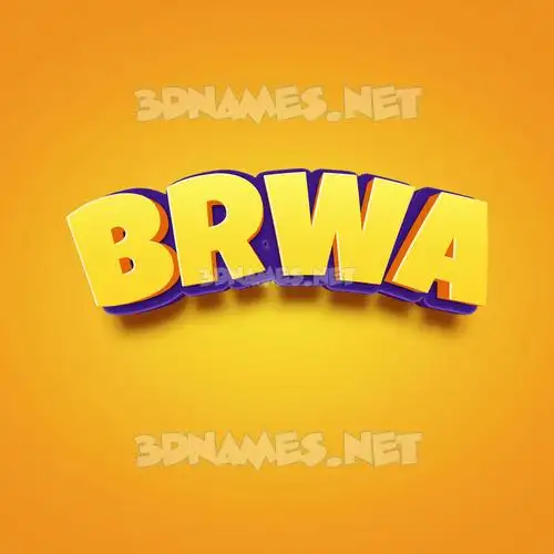 brwa in Orange Toon style - 3D name wallpaper brwa in Orange Toon style - 3D name wallpaper