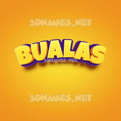 bualas in Orange Toon style - 3D name wallpaper bualas in Orange Toon style - 3D name wallpaper