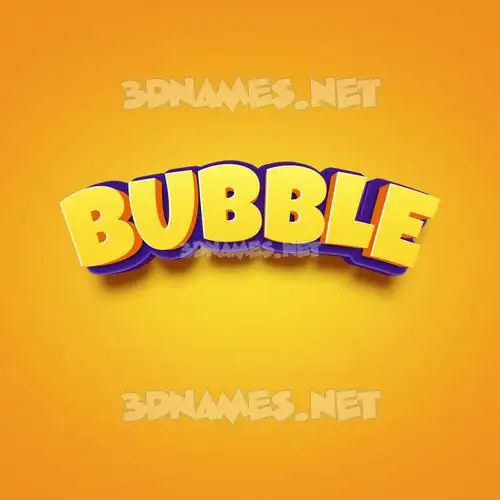 bubble in Orange Toon style - 3D name wallpaper bubble in Orange Toon style - 3D name wallpaper