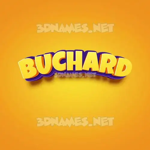 buchard in Orange Toon style - 3D name wallpaper buchard in Orange Toon style - 3D name wallpaper