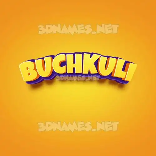 buchkuli in Orange Toon style - 3D name wallpaper buchkuli in Orange Toon style - 3D name wallpaper